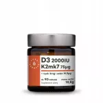 Maisto papildas Aura Herbals Vitamin D3 2000 IU + K2MK7 + cinkas + selenas, 90 tablečių