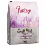 Sausas &scaron;unų maistas Purizon Single Meat su antiena ir levandomis, 2,5 kg