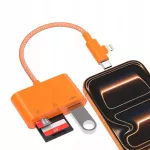 SD kortelių skaitytuvas 3-in-1 (SD/Micro SD), USB-A 2.0, 480Mbps