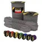 Paracord virvė EDCX 4.4 mm, itin atspindinti, Black Snake 50/50, 15 m