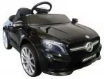Vaiki&scaron;kas elektromobilis Mercedes GLA45 su nuotolinio valdymo pultu, EVA ratais ir odine sėdyne