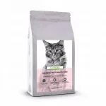 Sausas pa&scaron;aras sterilizuotoms katėms Ecomida su la&scaron;i&scaron;a ir balta žuvimi, be grūdų, 1,5 kg
