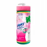 Indų ploviklis PINKY, mėta, 1 l, su kempinėle