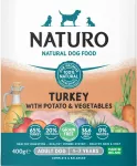 &Scaron;unų konservai NATURO su kalakutiena, bulvėmis ir daržovėmis, 400 g