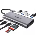 USB-C &scaron;akotuvas ALUDTOM UCN3270, prijungimo stotelė ne&scaron;iojamam kompiuteriui ir plan&scaron;etei