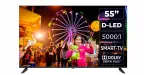 Televizorius Kiano KE55 55" 4K, D-LED, Android 11, DVB-T2
