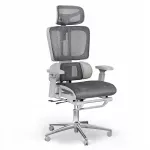 Žaidimų ir biuro kėdė su atlo&scaron;u kojoms, ergonomi&scaron;ka, pasukama