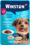 &Scaron;unų &scaron;lapias maistas WINSTON su jautiena ir daržovėmis padaže, 100 g