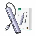 USB-C skirstytuvas UGREEN 5in1: 5x USB, HDMI 4K, PD 100W, 20 cm