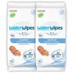 Drėgnos servetėlės Water Wipes 99,9% vandens 2x28 vnt. Bio