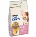 Kačių ėdalas PURINA CAT CHOW kačiukams su vi&scaron;tiena, 15 kg + 1,5 kg