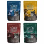 Drėgnas kačių ėdalas Wild Freedom Triple Taste, skirtingi skoniai, 4 x 85 g mai&scaron;eliai