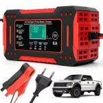 Automatinis automobilių akumuliatorių įkroviklis su taisymo funkcija, 12V 6A
