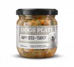&Scaron;unų konservai Dogs Plate Happy Bites su kalakutiena, 380 g