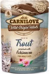 &Scaron;lapias kačių ėdalas CARNILOVE su upėtakiu ir ežiuole, 85 g