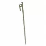 Palapinės kuoliukai, plieniniai, 40 cm, tvirti, ArmyGreen