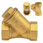 Mechaninis vandens filtras kampinis 5/4'' DN32 vidinė sriegtis žalvarinis