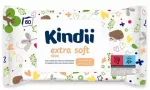 Drėgnos servetėlės KINDII Extra Soft, 60 vnt.
