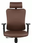 Ergonominė biuro kėdė Hell's Chair HC-1041, ruda, silikoninė