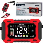 Akumuliatorių įkroviklis 12V 6A su LCD, tinkamas LiFePO4 automobiliams