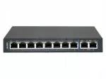 Nekar&scaron;aluojamas tinklo komutatorius, 8 PoE+ RJ45 prievadai (1 Gb/s) + 2 RJ45 prievadai