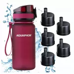 Vandens buteliukas su filtru AQUAPHOR CITY 350 ml, burgundi&scaron;kos spalvos, 5 filtrų rinkinys