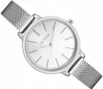 Moteri&scaron;kas laikrodis Paul Lorens PL11760B-3C1, sidabriniai skaičiai, 34 mm, su dėžute