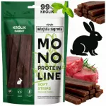 &Scaron;unų skanėstas WIEJSKA ZAGRODA Monoprotein triu&scaron;ienos juostelės, 100 g