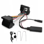 Bluetooth adapteris su AUX jungtimi, 12 pin, mikrofonu, Peugeot automobiliams