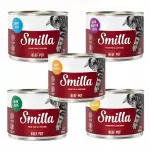 &Scaron;lapias kačių ėdalas Smilla su jautiena, suaugusioms katėms, 6 x 200 g (1,2 kg), įvairūs skoniai
