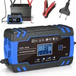 Automatinis automobilių akumuliatoriaus įkroviklis su LCD, 12V/24V