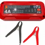 Automatinis automobilio akumuliatoriaus įkroviklis 6V/12V 4A IP55 TUV GS