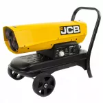 Alyvos &scaron;ildytuvas JCB 20 kW su termostatu ir ekranu