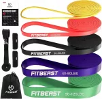 FitBeast treniruočių gumų rinkinys, 5 vnt., vyrams ir moterims