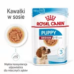 &Scaron;unų konservai ROYAL CANIN Medium Puppy, 10 x 140 g, vidutinių veislių &scaron;uniukams