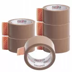 Ruda pakavimo juosta 48 mm x 66 m, Pakova, 6 vnt.