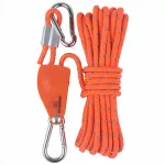 Reguliuojamas skriemulys su grąžtiniu lynu, 6 mm, 5 m, oranžinis