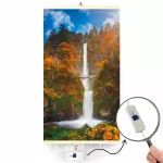 Sieninis infraraudonųjų spindulių &scaron;ildytuvas TRIO, WATERFALL ra&scaron;tas, su galios reguliatoriumi