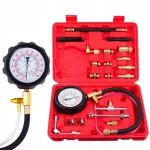 Kuro slėgio matuoklis benzininiams varikliams, 0&ndash;10 bar, 0&ndash;140 PSI, su lagaminėliu