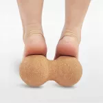Dvigubas kam&scaron;tinis masažo kamuoliukas nugarai ir pėdoms