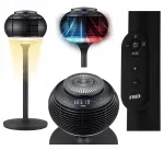 Stalo ventiliatorius 3in1 su &scaron;ildymu, LED lempa ir HEPA filtru