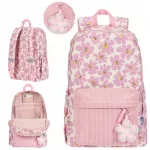 Mokyklinė kuprinė 26l Bloom OXFORD, rožinės gėlės