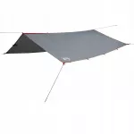 Neper&scaron;lampama taffeta palapinės danga, 360x294 cm, pilkai oranžinė