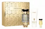 Kvepalų rinkinys moterims Rabanne Fame EDP 80ml su balzamu ir miniatiūra