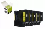 Lipni juostelė JetWorld Dymo D1, juoda ant geltonos, 12 mm x 7 m, 5 vnt., LM100
