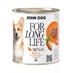 &Scaron;lapias maistas &scaron;unims John Dog, putpeliena ir saldžiosios bulvės, 800 g