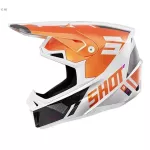 Motokroso &scaron;almas SHOT LITE ULTRA ORANGE PEARLY, M dydis