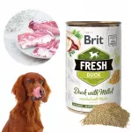 &Scaron;unų maistas BRIT FRESH su antiena ir soromis, 400 g