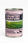 Konservuotas ėdalas &scaron;unims Country & Nature su triu&scaron;iena, moliūgu ir obuoliu, 400 g