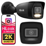 Vaizdo stebėjimo kamera Hilook IPCAM-B4-30DL, 4MP, dviguba ap&scaron;vietimo sistema, juoda, Hikvision